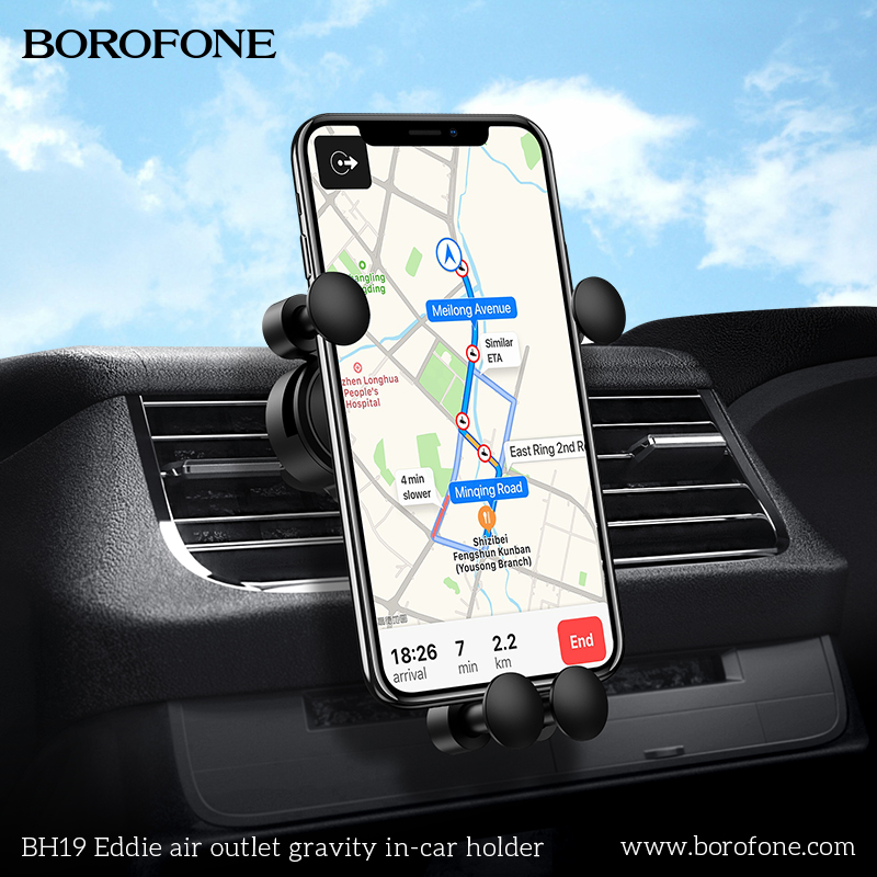BOROFONE BH19 Eddie gravity air-vent car holder NZ